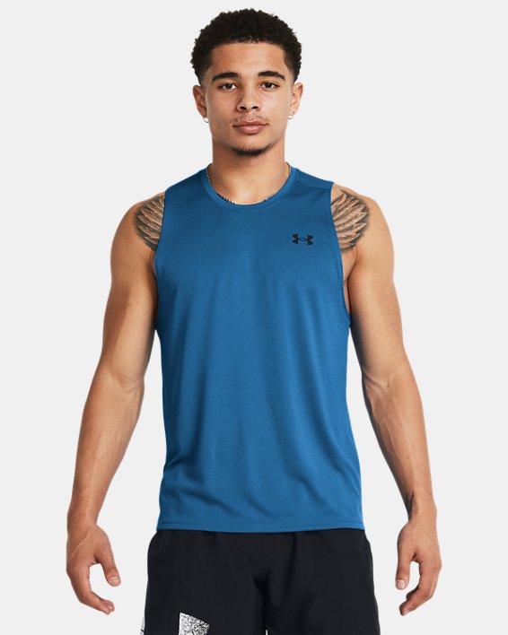 เสื้อกล้าม UA Tech™ สำหรับผู้ชาย in Blue image number 0